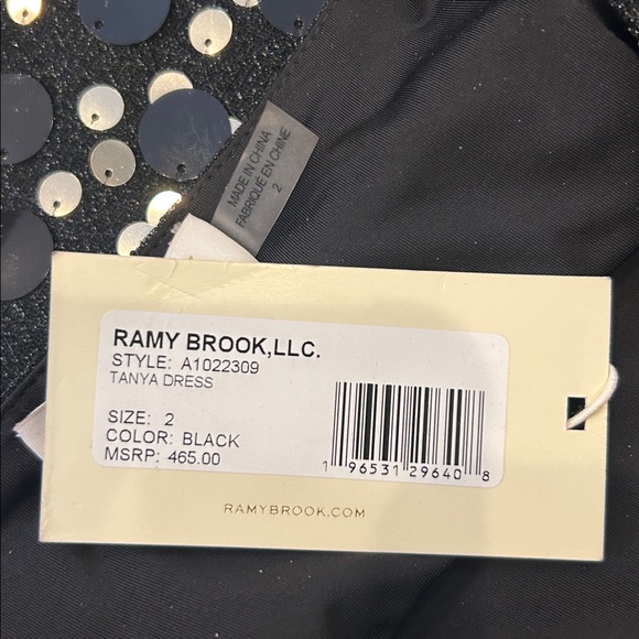 Ramy Brooke Black Tanya Sequined Mini Dress - Picture 11 of 12